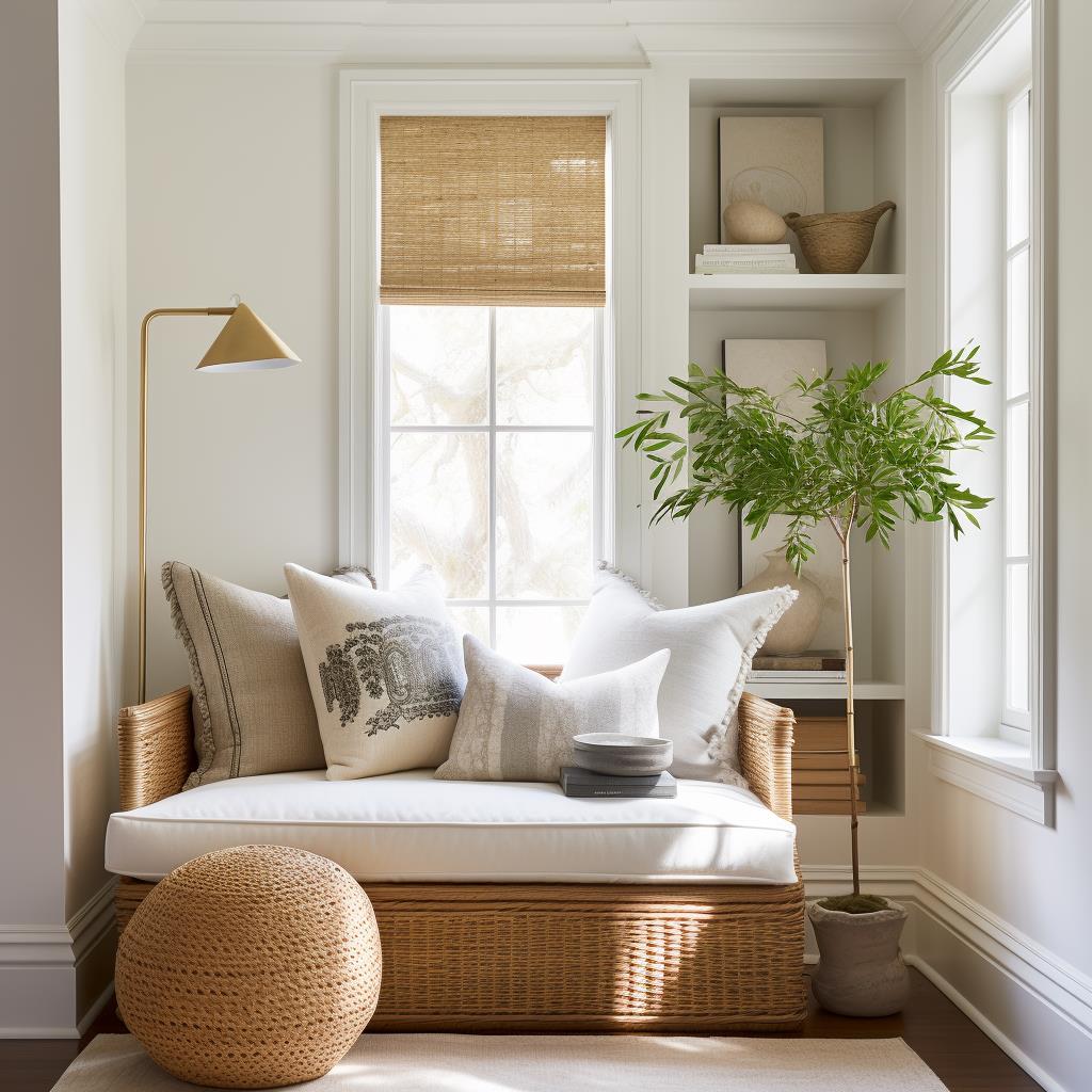 A colonial reading nook.